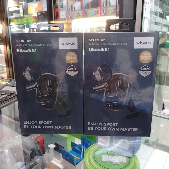 Headset Bluetooth Vivan Sport X2 Open Ear Recomended Sound Dan Untuk Gaming  No Delay Sdh Support Bluetooth 54 Dijamin Bagus Dan Bass Harga Murah