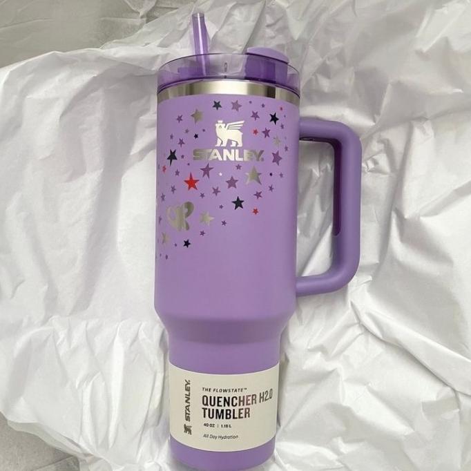 Gambar READY!! [ ORIGINAL Tumbler stanley x olivia rodrigo quencher cup ori stainless steel iris blue purple star plum MURAH!! - Purple star dari caksann345 undefined Tokopedia