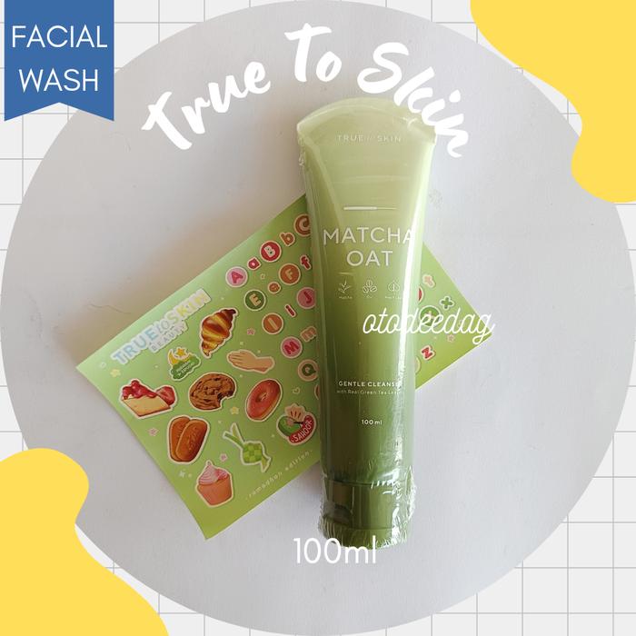 Gambar True To Skin Matcha Oat Gentle Cleanser 100ml Facial Wash Sabun Muka dari Otodeedag undefined Tokopedia