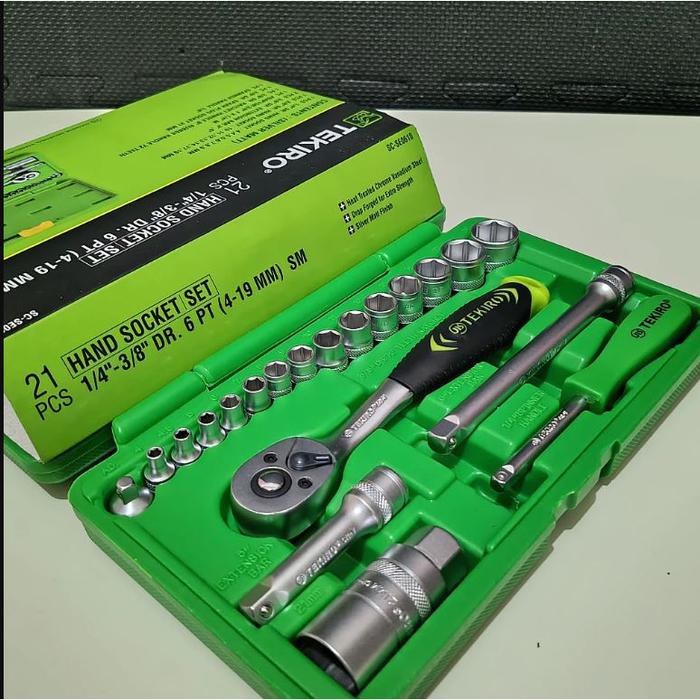 Gambar Orriginal KUNCI SOK TEKIRO SET SOCKET SET TEKIRO 24 PCS 8 - 32 MM - KUNCI SOK 21 dari Tekiro Toko undefined Tokopedia