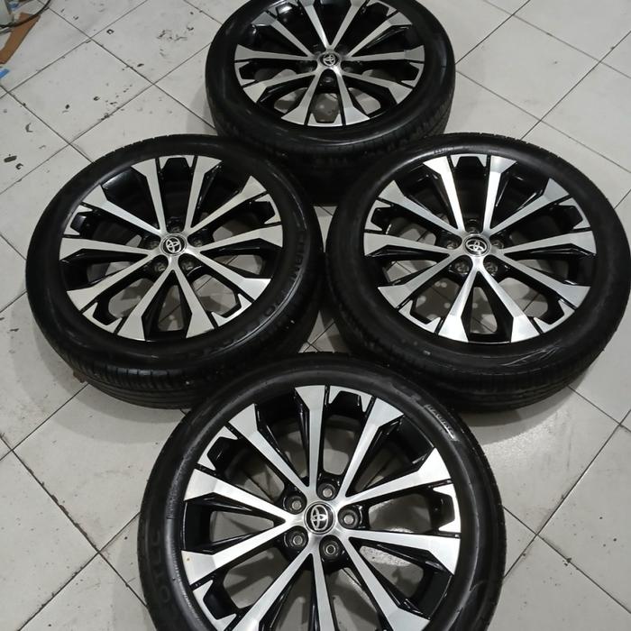 Gambar VELG MOBIL BEKAS STD ORIGINAL AVANZA VELOZ RING 17 LEBAR 6 ET50 PCD 5X100 PLUS BAN dari cinereracing undefined Tokopedia