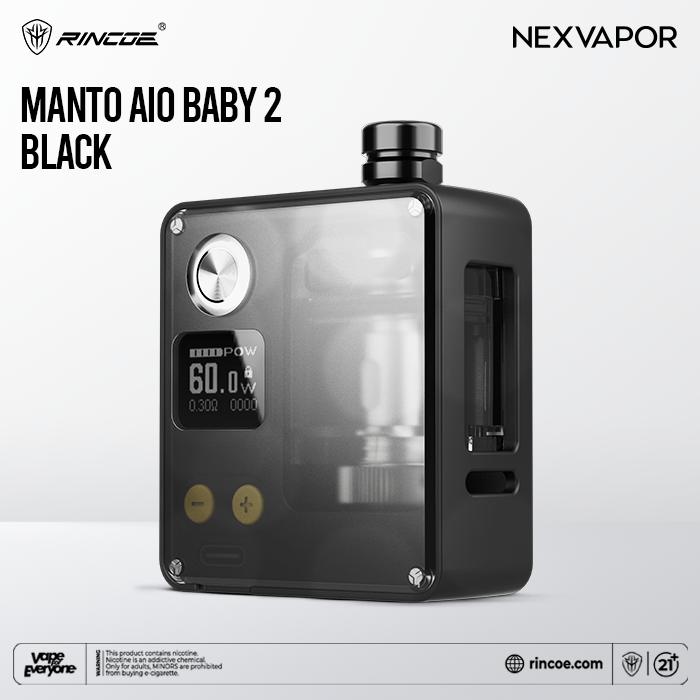 Gambar Authentic RINCOE Manto AIO Baby V2 - Pearl Black dari NEXVAPOR SOLO undefined Tokopedia