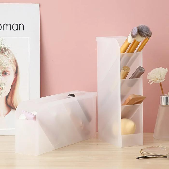 Gambar SUPERMALL Pen Holder - Rak Tempat Alat Tulis / Stand Alat Tulis Meja - Four Grid White dari Supermall Nusantara undefined Tokopedia