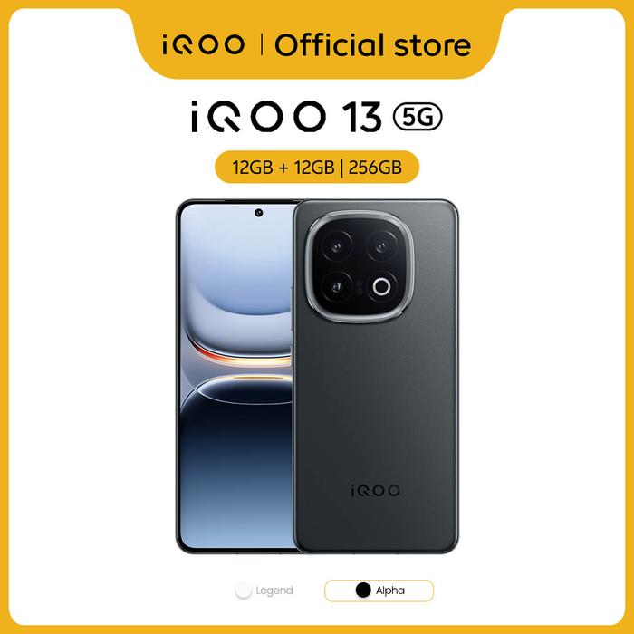 Gambar vivo iQOO 13 (12/256) - 1st Snapdragon 8 elite, 7000mm2 VC Cooling system, 6150mAh+120W, 144Hz LTPO AMOLED] - Alpha dari vivo Indonesia Kab. Tangerang Tokopedia
