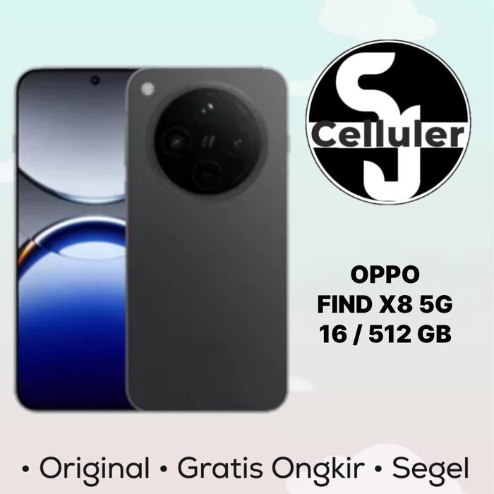 Gambar Oppo Find X8 5G 16/512GB Garansi Resmi - Space Black dari surya jaya celuler undefined Tokopedia