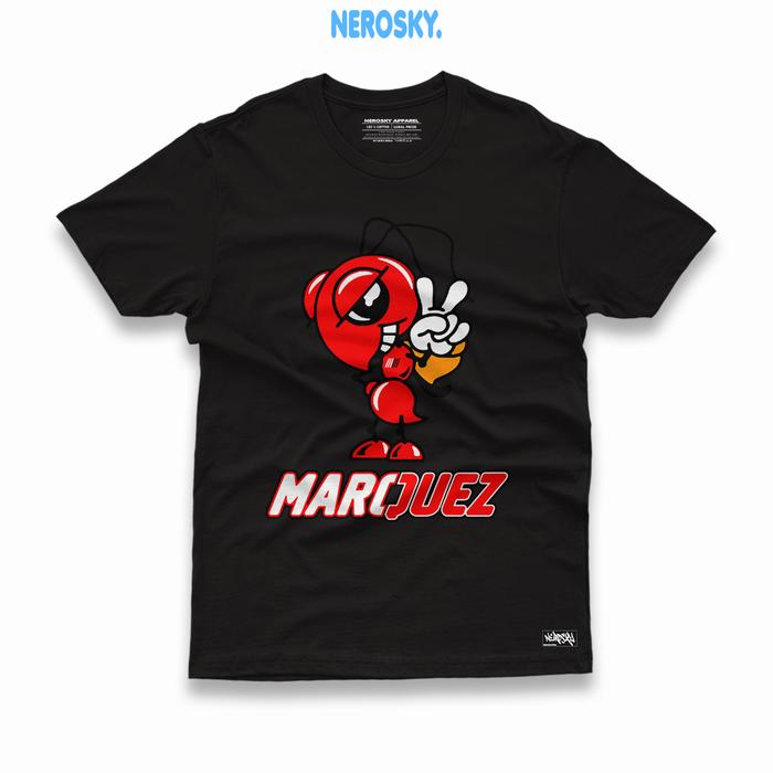 Gambar Kaos Marc Marquez T-shirt 24s premium cotton combed tipe 15 - Hitam, S dari Nerosky.Apparel undefined Tokopedia
