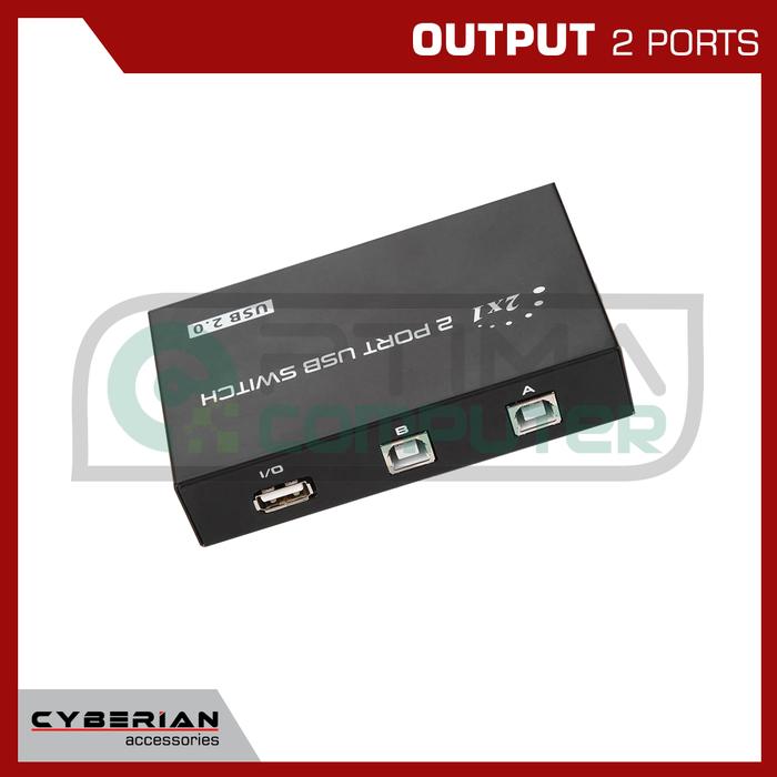 Gambar USB 2.0 Type-B Switch (Printer Switch) - 2 Port dari Optima-Komputer undefined Tokopedia