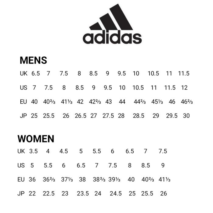 Size Chart Adidas Us In Cm Fashion Chart Adidas Shoes Size Uk - Main Image
