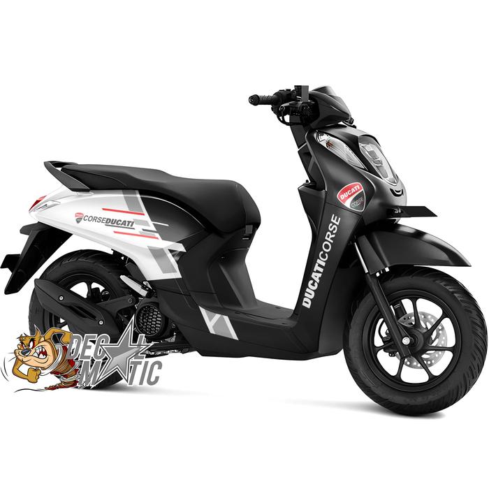 Gambar Decal Stiker Full Body Honda Genio 2019 2021 2022 2023 Ducaticorse - Hitam dari decalmatic_NEW undefined Tokopedia