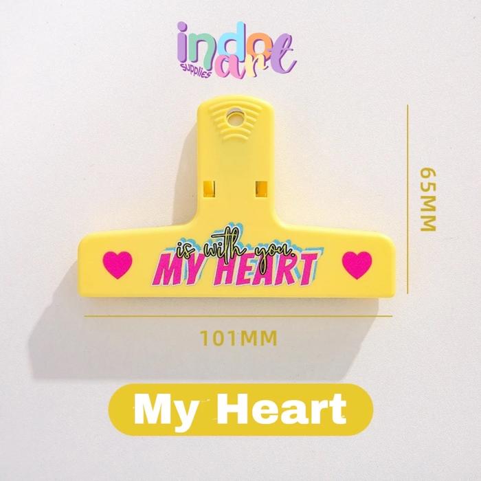 Gambar (IAS) JP1 - Clip Plastik Magnet Klip Kertas Buku Notes Tempel Kulkas Unik Design Retro Mika Transparan Push Pin Jepitan Magnet - Kuning dari indoartsupplies undefined Tokopedia