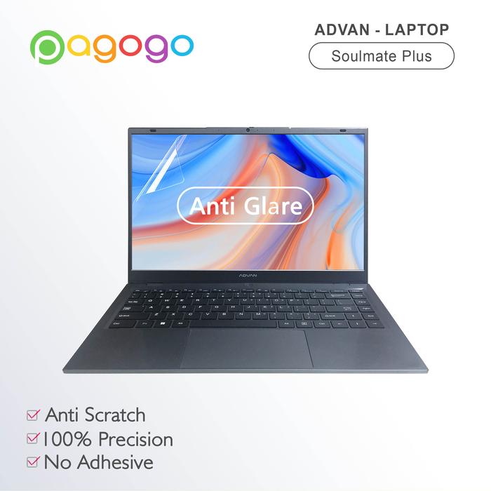 Gambar Screen Guard Skin Keyboard Protector Garskin Stiker Laptop Advan Soulmate Plus Matte Clear Anti Bluelight Tpu Cooskin Silikon FullBody Transparan Doff - Screen Matte dari Pagogo Store undefined Tokopedia