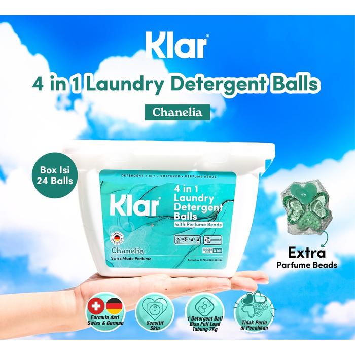 Gambar KLAR Laundry Detergent Kapsul 4in1 Box 24pcs - Chanelia dari Klar.detergent undefined Tokopedia