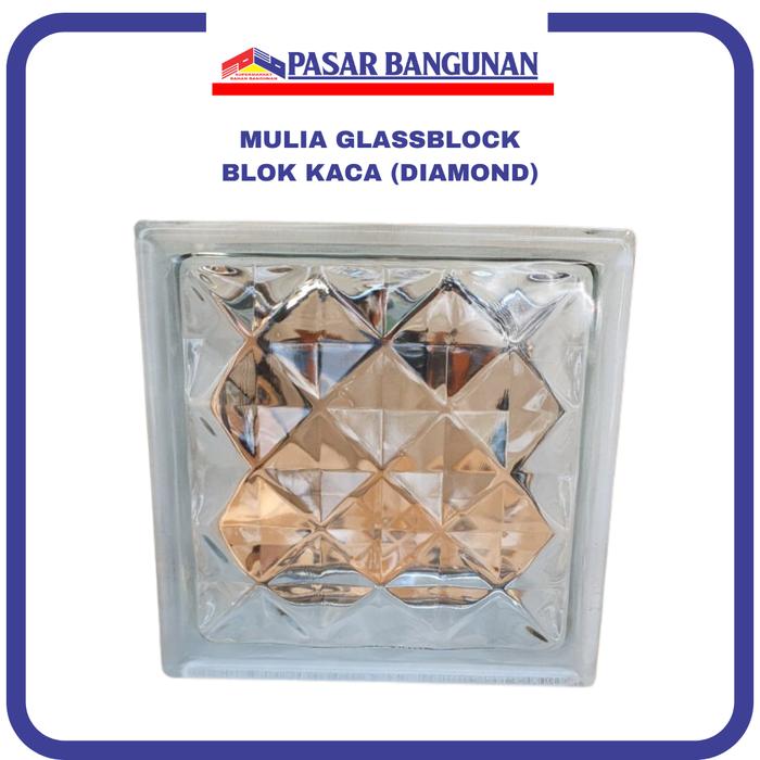 Gambar MULIA GLASSBLOCK GLASS BLOCK - DIAMOND dari Pasar Bangunan Semarang undefined Tokopedia