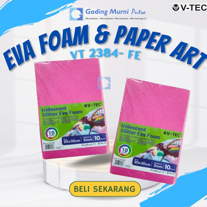 Gambar vtec Iridescent Glitter Eva Foam VT 2310 IEG dari Gading Murni Putra Jemursari undefined Tokopedia
