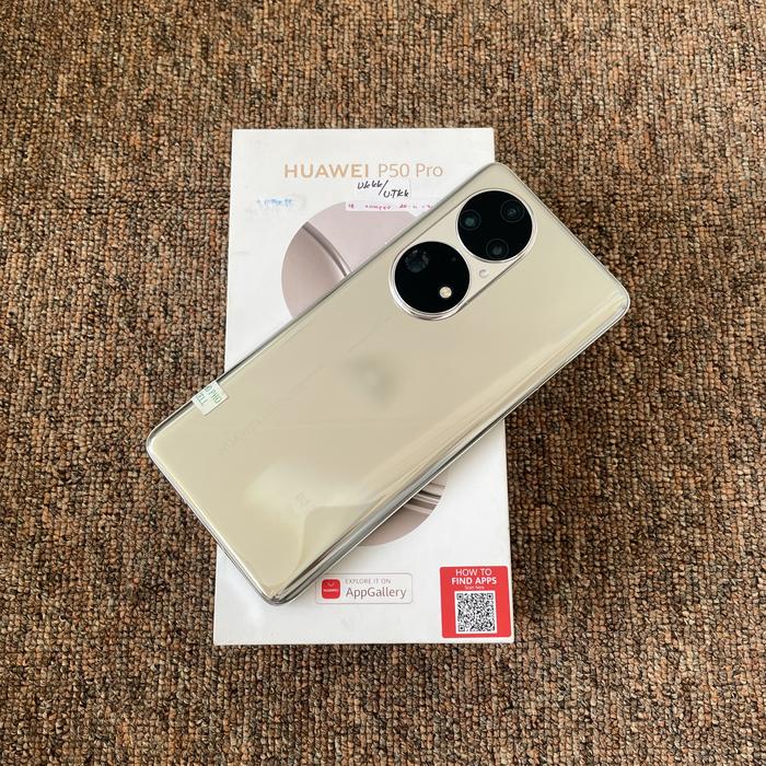 Jual Huawei P50 Pro 8/256G Seken Resmi Gold - Kota
