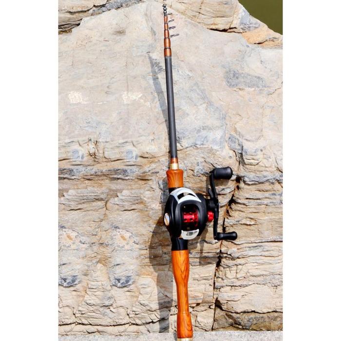 Gambar Csting rod 1.68m 1.98m /Joran Casting Spinning Telescopic UL UltralightCarbon Lentur Ruas pendek Handle kayu - Casting, joran saja 1.68 dari Master Pancing1 undefined Tokopedia