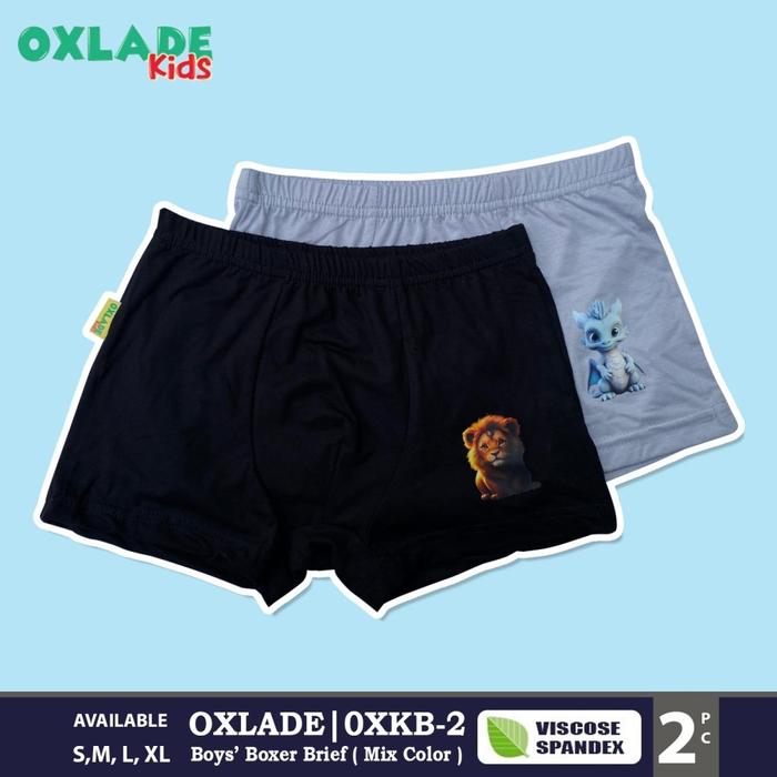 Gambar HOLTBY Pakaian Dalam Boxer Anak Laki Laki "CHICO" OXKB-2 - MIX 2pcs , S (1-3 Tahun) dari Holtby Underwear undefined Tokopedia