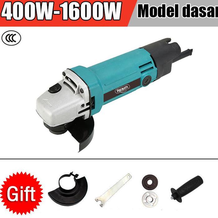 Gambar REAIM Mesin Gerinda 6Inch Angle Grinder Multifunction Berkualitas Grinda Tangan, Poles, Piringan Amplas, Amplas Gerinda Tangan Murah Berkualitas - Upgrade 400W dari MACHINE_88 undefined Tokopedia
