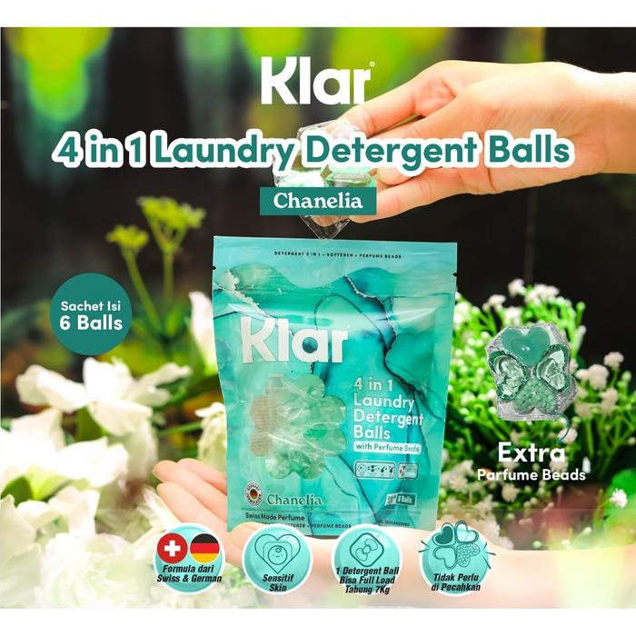 Gambar KLAR Laundry Detergent Kapsul 4in1 Sachet 6pcs - Chanelia dari Klar.detergent undefined Tokopedia