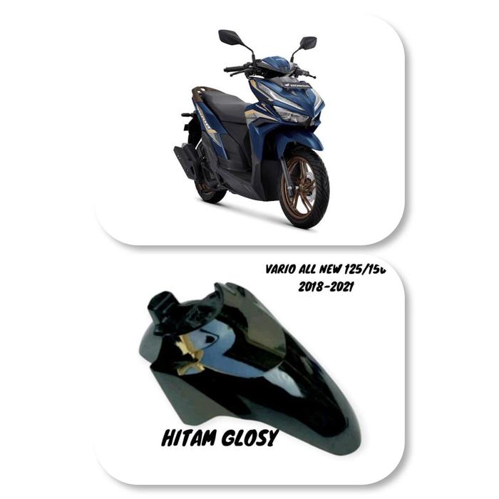 Gambar SEPAKBOR SLEBOR DEPAN HONDA VARIO 125 150 NEW PNP BEAT ESP DELUXE VARIO LED - hitam glosy dari SFparts undefined Tokopedia