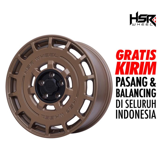 Gambar Velg mobil ring 18 lubang 5 Innova Civic Alphard Xpander Raize Palisade HSR MENTAWAI 1455 Ring 18X8 Lebar rata Lubang 5X114.3 ET45 MATTE BLACK -  MATTE BRONZE dari HSR Wheel undefined Tokopedia