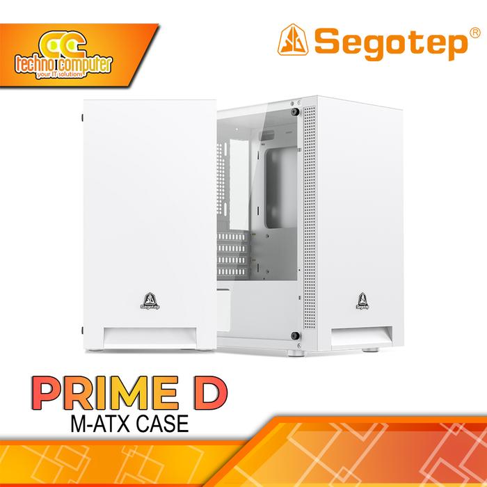 Gambar CASING SEGOTEP PRIME D - Mid Tower mATX Case - Putih dari Techno Computer Bali undefined Tokopedia