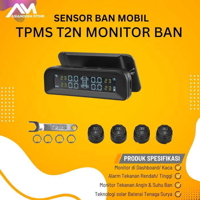 Gambar TPMS Sensor Monitor Tekanan Angin Ban Mobil External Internal - TPMS T2, External dari Asiamodem Store undefined Tokopedia
