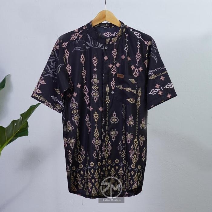 Gambar GAYA Salim Moslem - Busana slim/Sarimbit Keluarga slim/Sarimbit Family/Gamis Family Couple Etnik - Hitam, AYAH M dari yanuarmall undefined Tokopedia