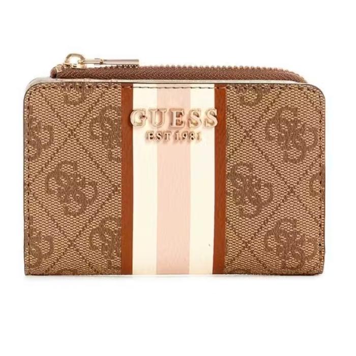 Gambar Dompet Kartu Guess Original - LAUREL SLG ZIP ARND CARD CASE - DOMPET GUESS ORIGINAL WANITA - latte dari Guess Counter Online undefined Tokopedia
