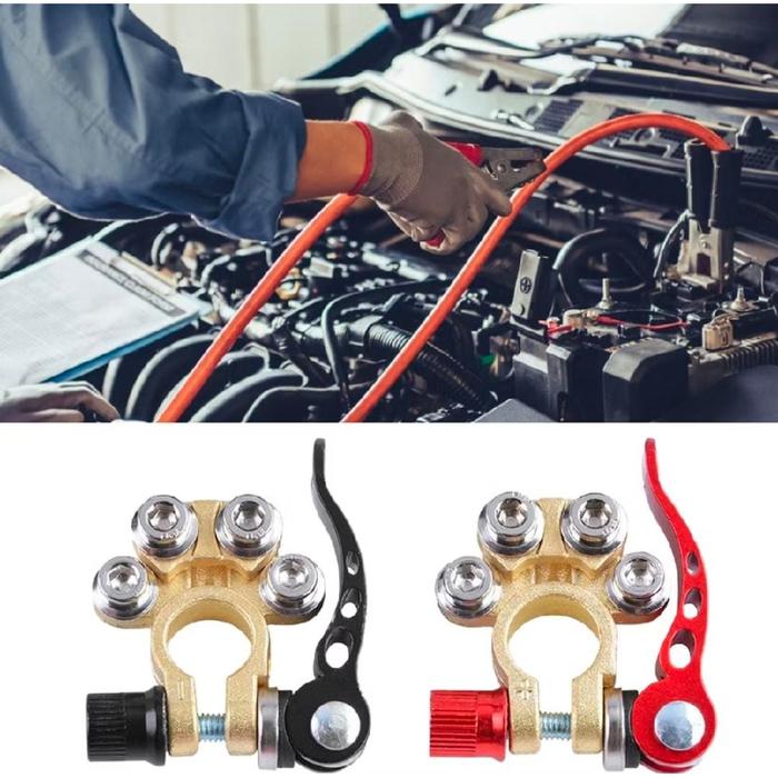 Gambar Terminal Aki Mobil Adaptor Terminal Kabel Klem Tembaga Tiang Atas Konektor Shutdown Lepas Cepat Aksesori Otomotif dari Cipta Alam Jaya undefined Tokopedia