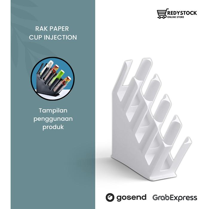 Jual Rak rack paper cup kopi organizer single bar isi 4 slot -cup ...