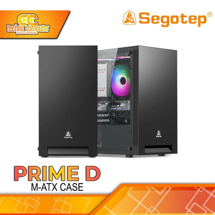 Gambar CASING SEGOTEP PRIME D - Mid Tower mATX Case - Hitam dari Techno Computer Bali undefined Tokopedia