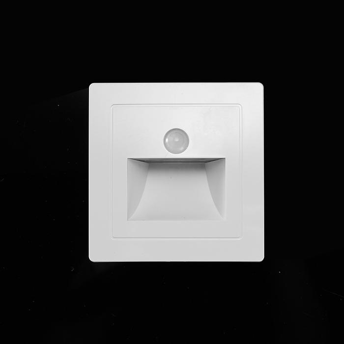 Gambar 86x86mm Lampu Tangga Indoor Sensor Otomatis Lampu Led Tangga Tembok Lampu Bawah Tangga - Putih dari Populermall 504 undefined Tokopedia