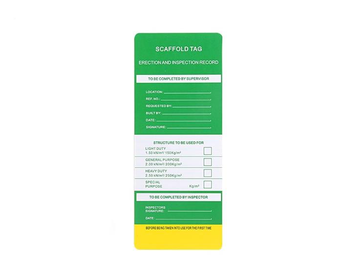 Gambar Scaffolding Tag Holder hanya Tag saja warna merah - Hijau dari PRIMAELEKTRIC undefined Tokopedia