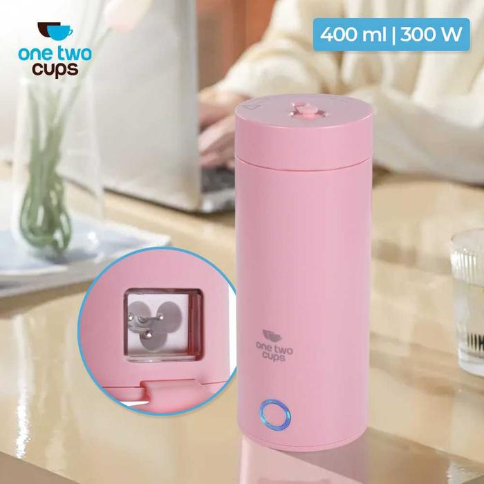 Gambar Teko Kettle Botol Thermos Elektrik Botol Pemanas Air Tumbler Electric - Pink dari KASMA STORE undefined Tokopedia