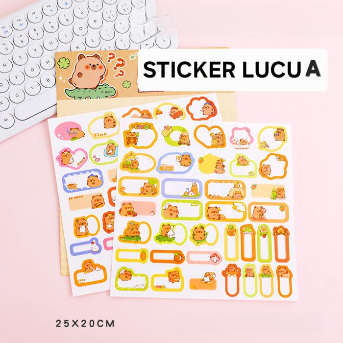 Gambar TOKYOBERRY STIKER LUCU LABEL NAMA STICKER STATIONARY PERLENGKAPAN ALAT TULIS SEKOLAH KANTOR - STIKER A dari TokyoBerry undefined Tokopedia