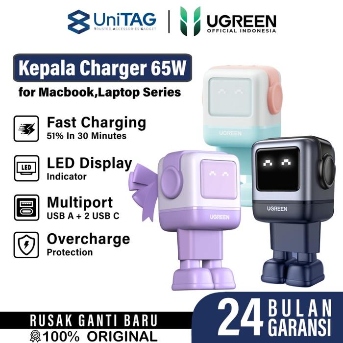 Promo Kepala Charger for Macbook Laptop Samsung iPhone iPad Pro Air ...