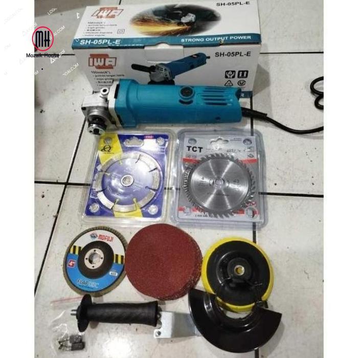 Gambar SPT.88 HEMAT !! MESIN GURINDA + FULL MATA KERAMIK POLES DAN POTONG BESI. MESIN GURINDA GERINDA LISTRIK. SELEPAN. MESIN SELEP MATA KERAMIK -Mozaik - SUPER LENGKAP dari Mozaik House undefined Tokopedia