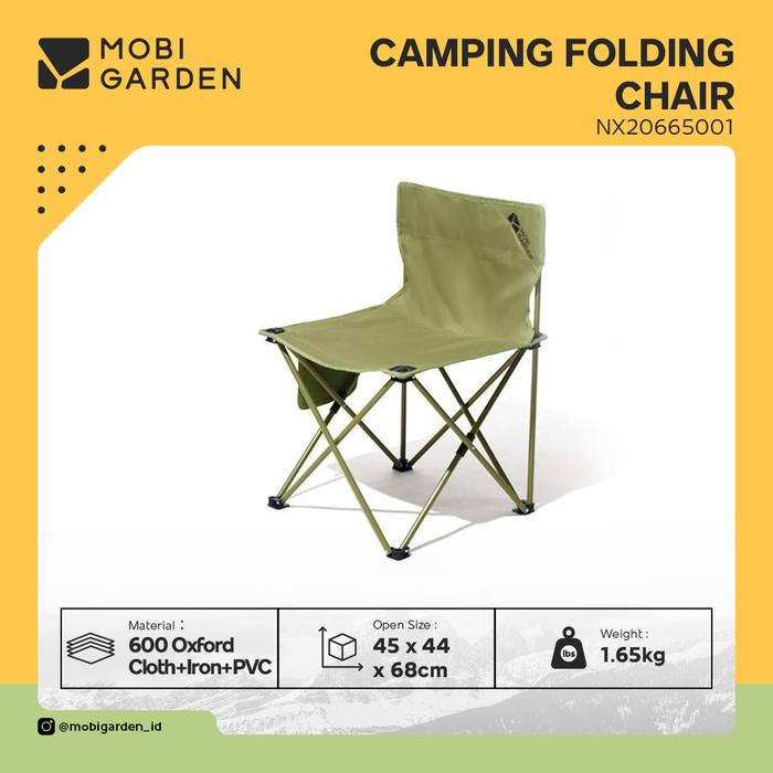 Gambar Mobi Garden Kursi Lipat Camping Folding Chair NX20665020 - Army Green. dari Mobi Garden Indonesia undefined Tokopedia