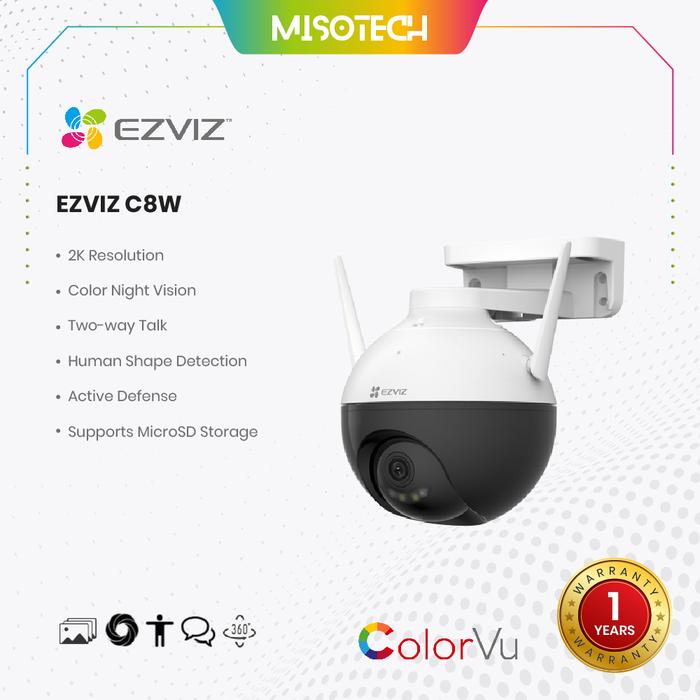 Gambar WIRELESS CCTV IOT PT OUTDOOR 4MP EZVIZ C8W 2K+ COLORVU TWO-WAY TALK - NO CARD dari MISOTECH undefined Tokopedia