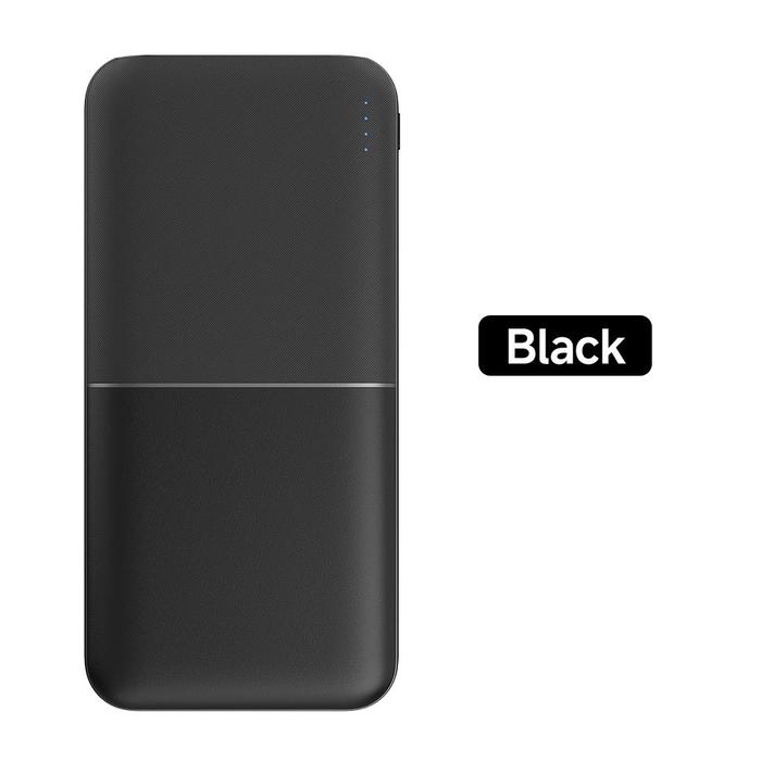 Gambar ** Goojodoq Powerbank 10000mah Original Fast Charge with Flashlight 2 Output ** - Black dari QUYE STORE undefined Tokopedia