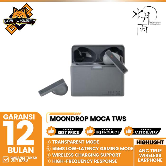 Gambar Moondrop MOCA TWS ANC True Wireless Earphone - Grey dari GGSTORESBY undefined Tokopedia
