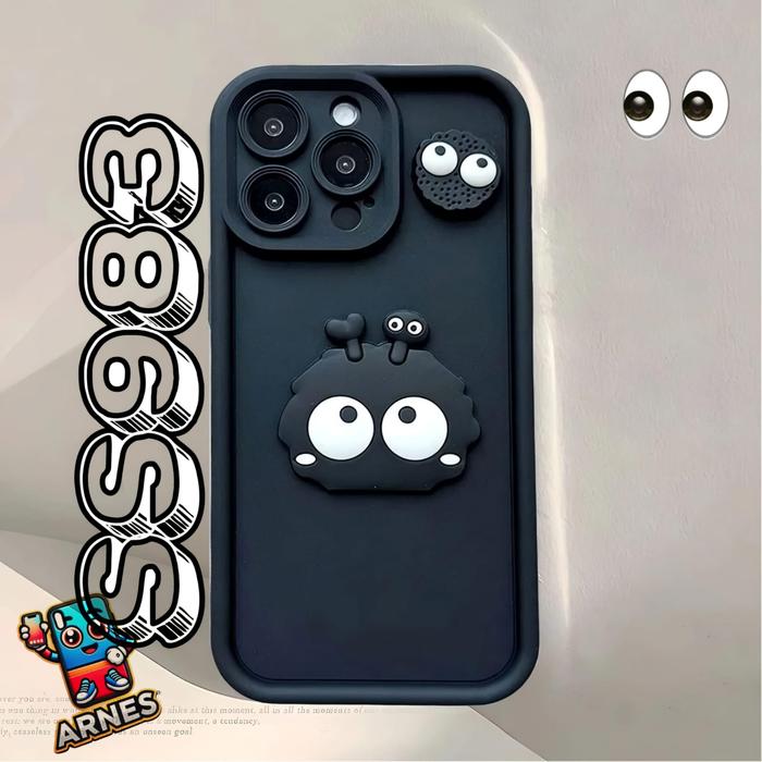 Gambar Black Monster Eyes Case - Deep Silicone Full Cover Softcase Casing Hp Infinix smart 6 plus 7 smart 8 pro hot 10 11 play hot 12 play hot 20 hot 30 hot 40 gt 10 pro GT 20 pro Note 12 pro note 30 4G Note 40 pro zero 30 - SS983, INF SMART 5 dari Arnes Store undefined Tokopedia
