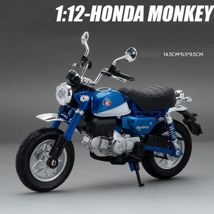 Gambar DIECAST MOTOR HONDA MONKEY 125 SCALA 1:12 - Biru Monkey125 dari Warung Tamiya3 undefined Tokopedia