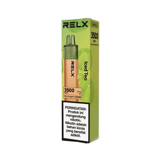 Gambar RELX MAGIC GO 3500puff Disposable - Iced Tea dari Podsauthenticbali 99 undefined Tokopedia
