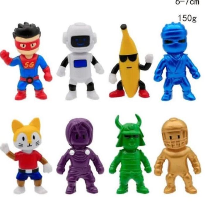 Gambar NEW !! ACTION FIGURE MAINAN ANAK STUMBLE GUYS GAME FIGURE TOPPER CAKE - C. Set 8 dari mundjieeee store undefined Tokopedia