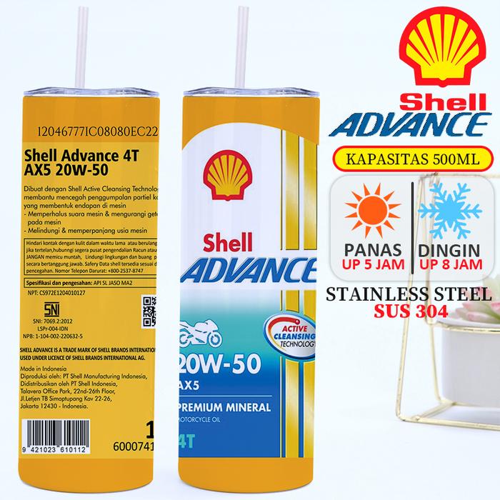 Gambar BOTOL OLI SHELL THERMOS AIR TAHAN PANAS DAN DINGIN TUMBLER MOTUL UNIK NOT OFFICIAL - NIAGARA SHELL dari Pinter Cetak undefined 5 Tokopedia