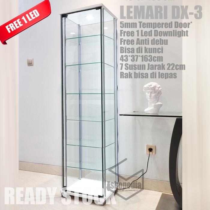 Gambar Lemari Pajangan 1 Pintu Display Cabinet Box Hias Etalase Rak Pajang Kaca Minimalis Koleksi Action Figure Tas Shoes Mainan Boneka Lego Lepin Gundam Gunpla Bandai Transformers ZD Hot Toys Shf Pop Mart Tempat Helm Helmet Diecast Kotak Sneakers Toy - DX3 6 Rak dari ishopedia undefined Tokopedia