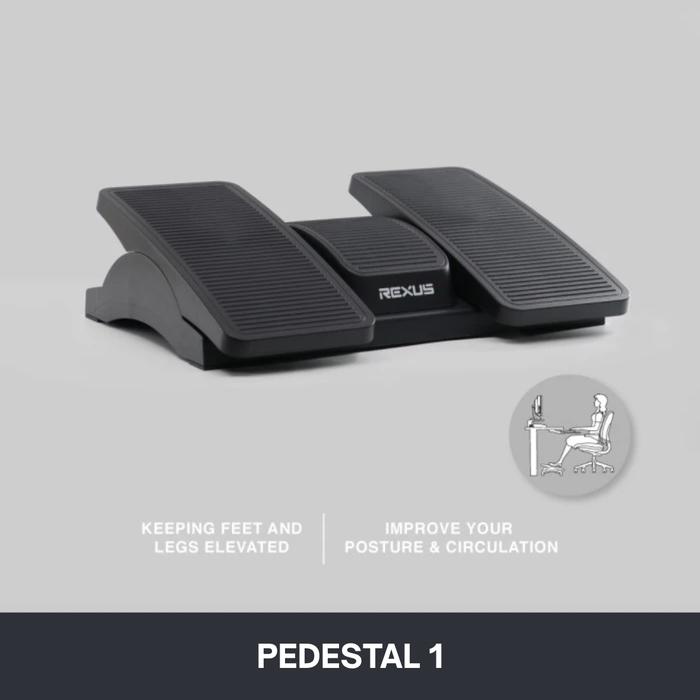 Gambar Rexus Pedestal Ergonomic Footrest Sandaran Ganjalan Kaki Foot Rest - PEDESTAL 1 dari Click & Go Tokopedia undefined Tokopedia