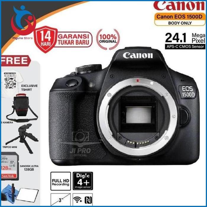 Piguna- Canon EOS 1500D Kit 18-55mm IS II Kamera DSLR Canon EOS 1500D  Lens 1500D BODY, 16GB di Piguna Store Tokopedia